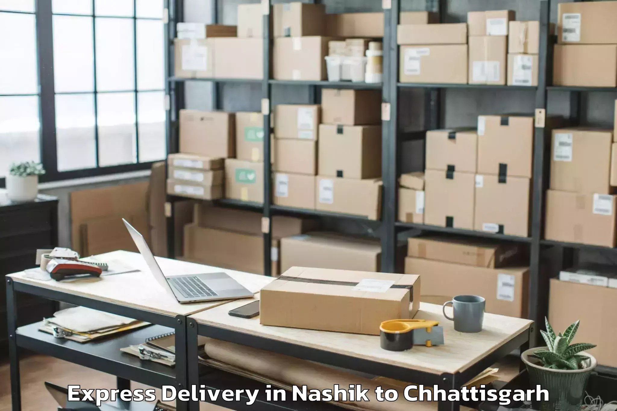 Leading Nashik to Raigarh Chhattisgarh Express Delivery Provider